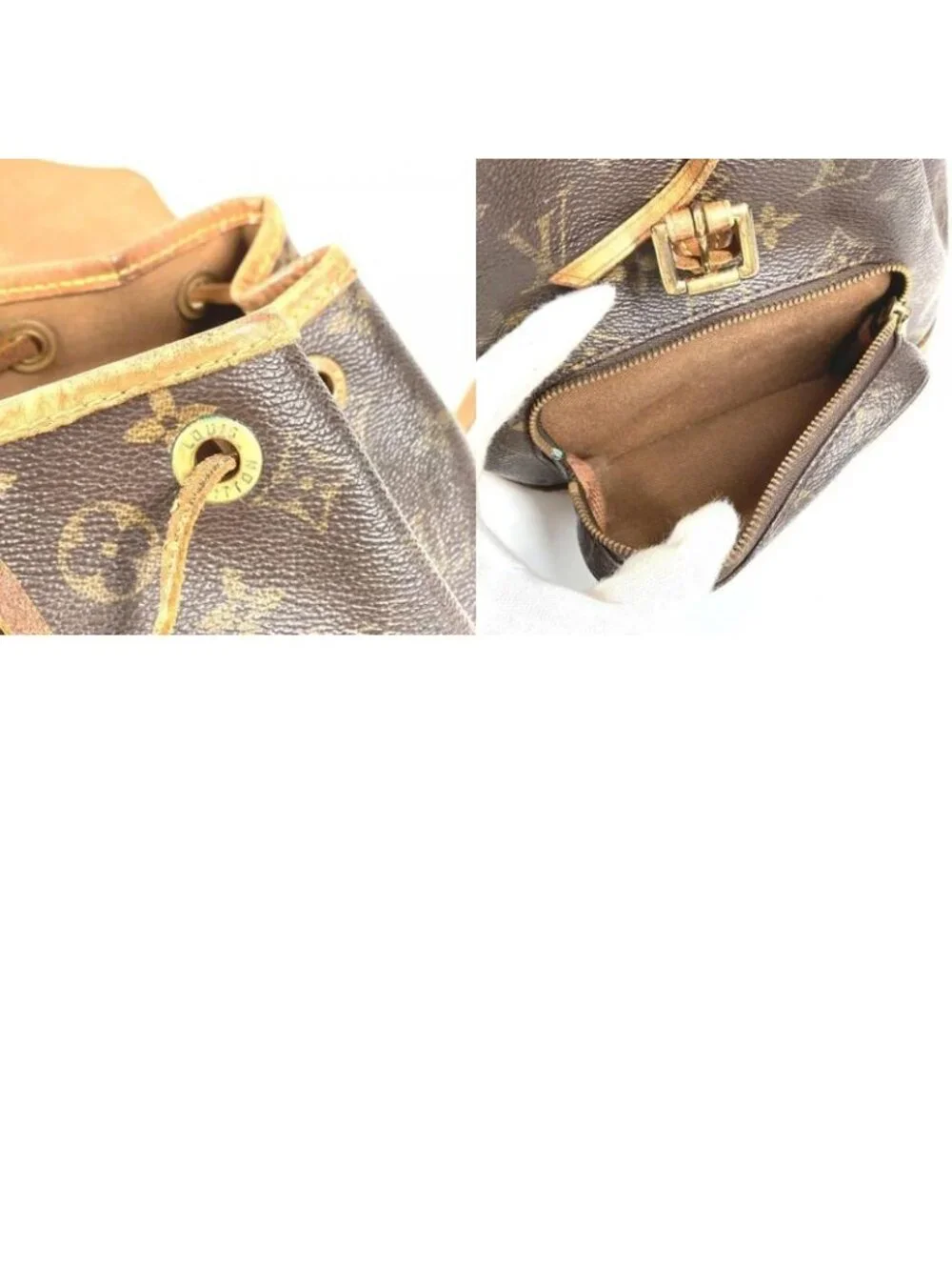 Louis Vuitton Backpack Mini Montsouris Monogram Canvas Brown - Picture 9 of 9